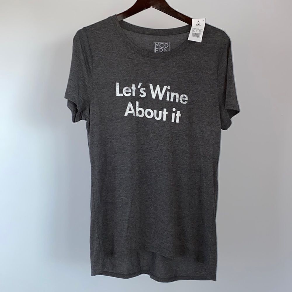 Let’s Wine About it Graphic T-Shirt Women’s XXL